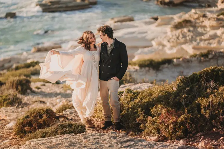 Paphos Sea Caves Cyprus Elopement Photographer — Beziique — image 7 of 24