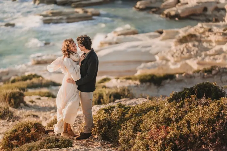 Paphos Sea Caves Cyprus Elopement Photographer — Beziique — image 9 of 24