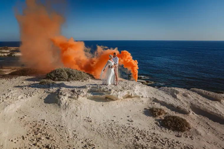 Cyprus Sea Caves Trash the Dress Photographer — Beziique — image 10 of 39