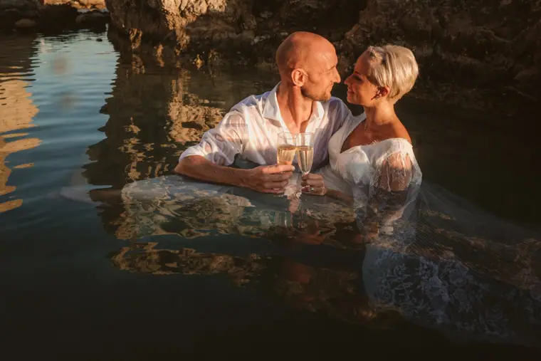 Cyprus Sea Caves Trash the Dress Photographer — Beziique — image 27 of 39