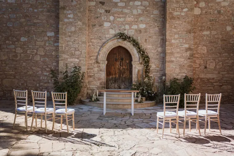 Emily & Chris's Cyprus Micro Wedding at Minthis Hills — Beziique — image 5 of 44