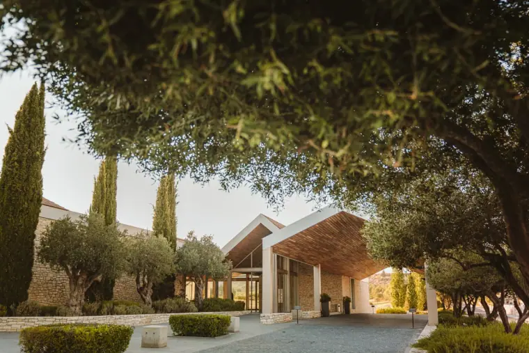 Emily & Chris's Cyprus Micro Wedding at Minthis Hills — Beziique — image 6 of 44