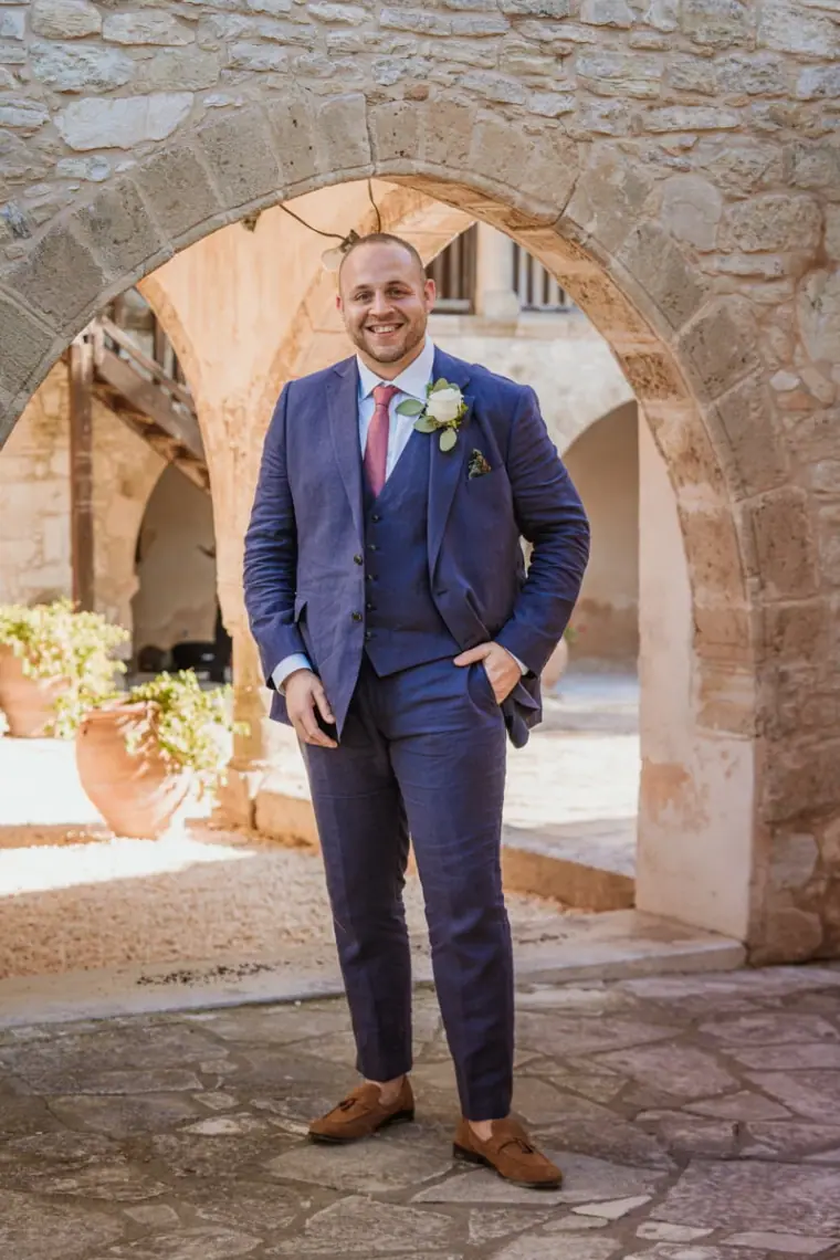 Emily & Chris's Cyprus Micro Wedding at Minthis Hills — Beziique — image 16 of 44