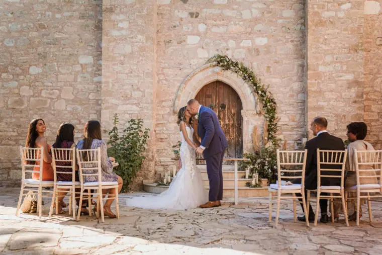 Emily & Chris's Cyprus Micro Wedding at Minthis Hills — Beziique — image 21 of 44