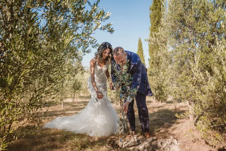 Emily & Chris's Cyprus Micro Wedding at Minthis Hills — Beziique — image 24 of 44