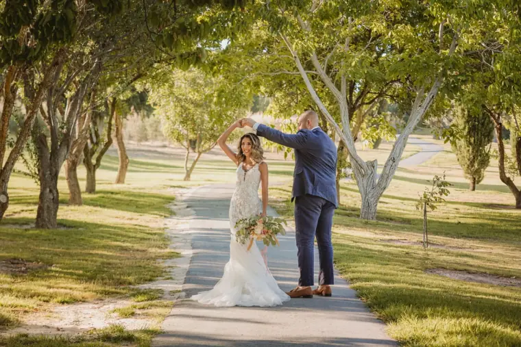 Emily & Chris's Cyprus Micro Wedding at Minthis Hills — Beziique — image 27 of 44