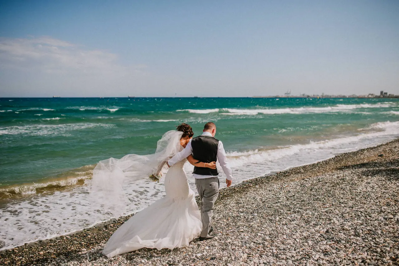 Galu Seaside Larnaca Cyprus Wedding Photographer