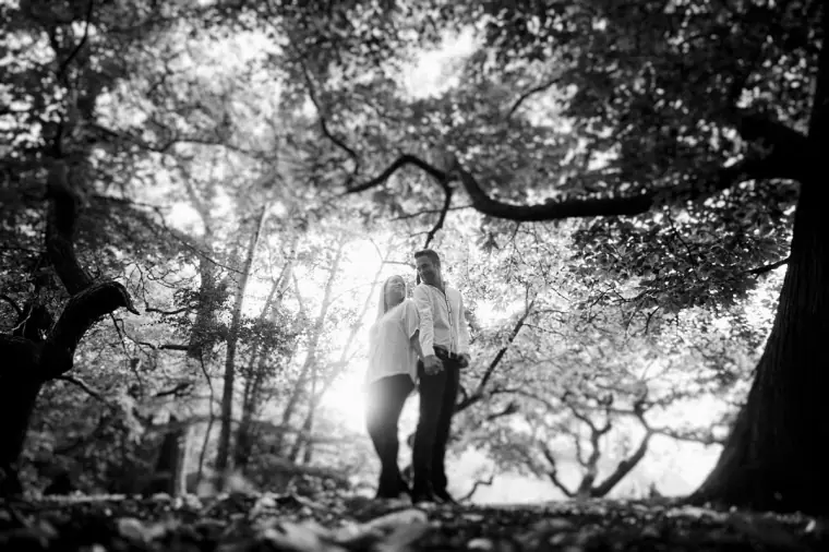 Lauren & Anthony Engagement Shoot, Virginia Water — image 7 of 23
