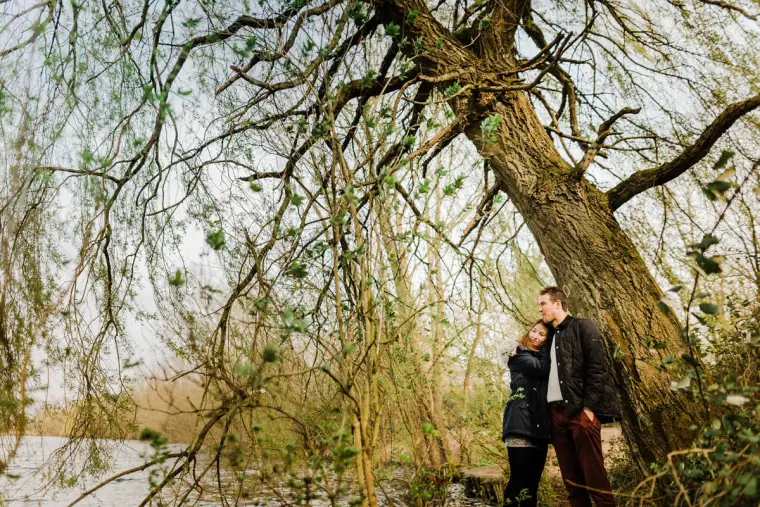 UK Pre-Wedding Engagement Shoot, Dinton Pastures — Beziique — image 18 of 54