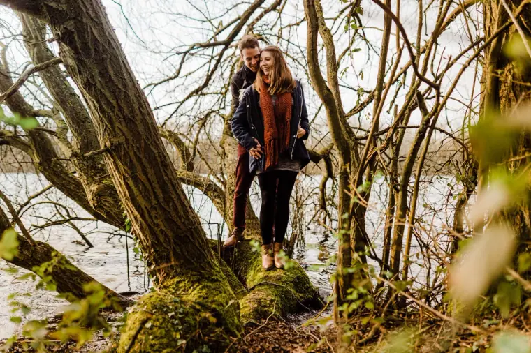 UK Pre-Wedding Engagement Shoot, Dinton Pastures — Beziique — image 24 of 54