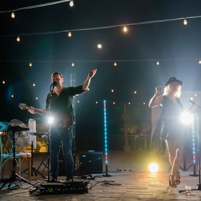 Cyprus Wedding Party Band Duo — Davey & Aimie — image 3 of 7