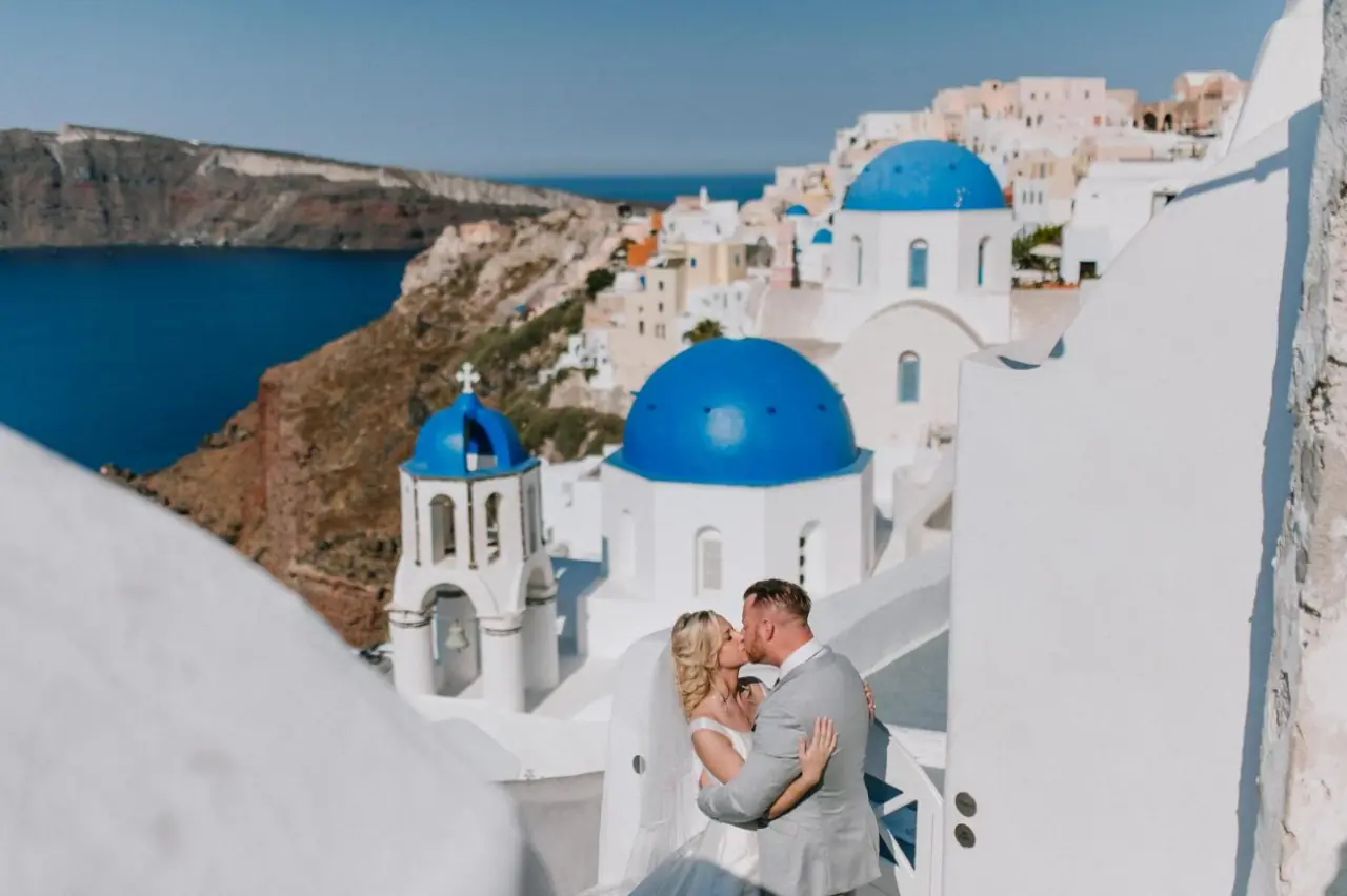 Le Ciel Santorini Wedding Photography — Kym & Nico